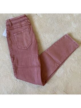 NET closed pedal-x skinny jeans in burnt blush